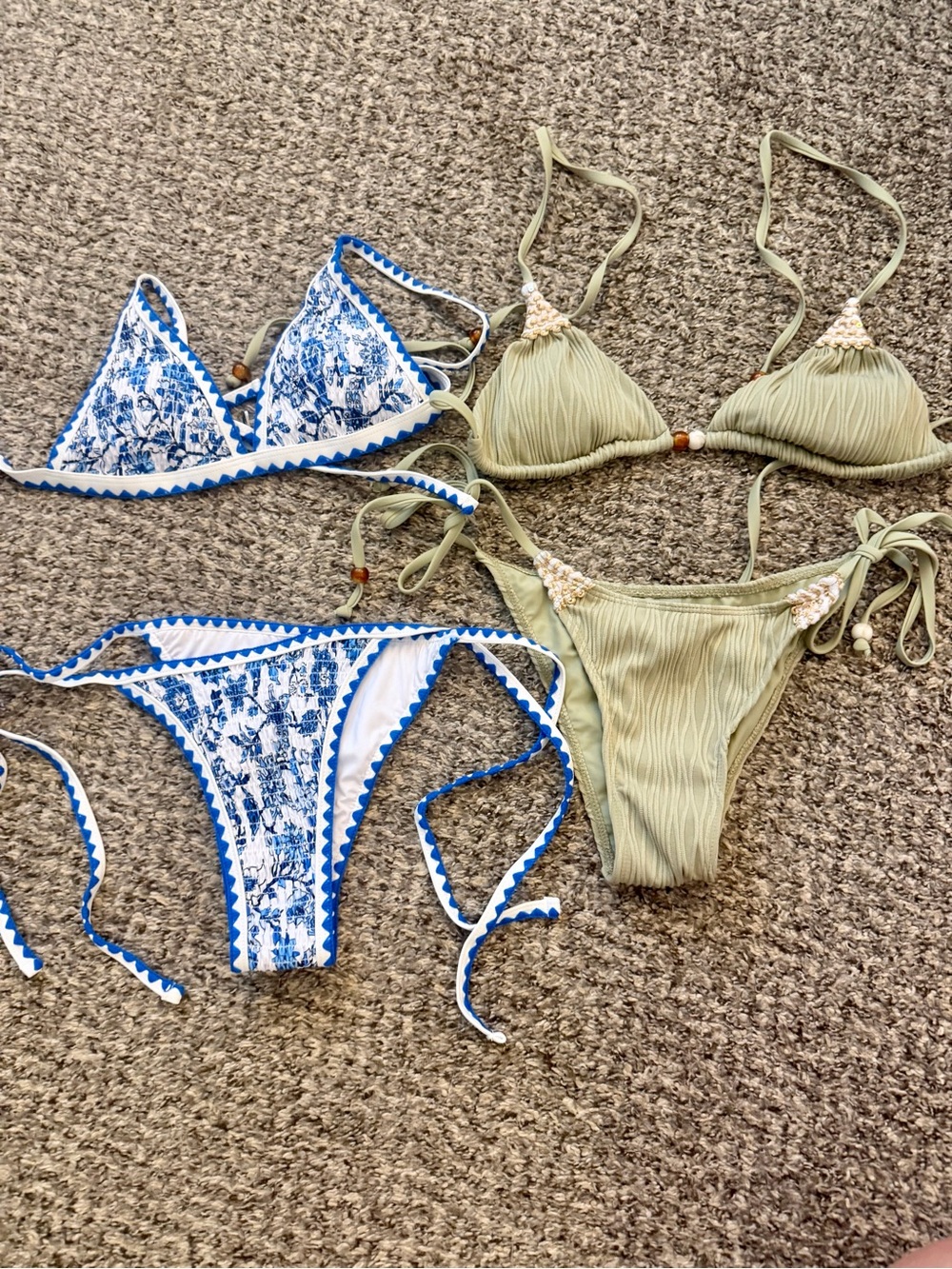 Never Worn 2 Zaful Bikinis Side Tie Size Small